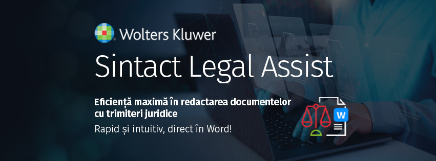 Sintact Legal Assist: Eficienta maxima in redactarea documentelor cu trimiteri juridice direct in Microsoft Word